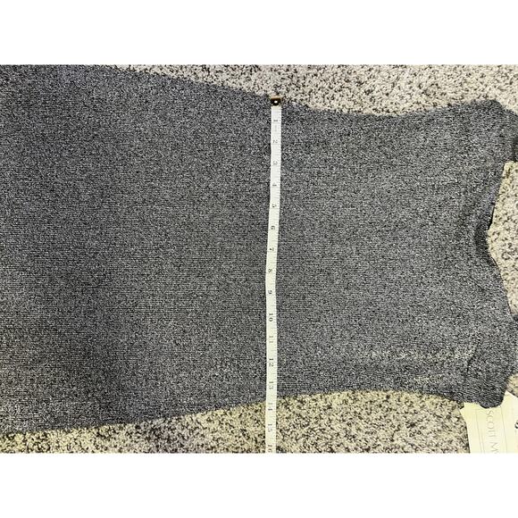 VINTAGE Scott McClintock Halter Millennium Ball Gown Sz 10 Metal Silvr/Black Y2K - Picture 9 of 14